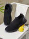SILTO Black Men's Walking Shoes