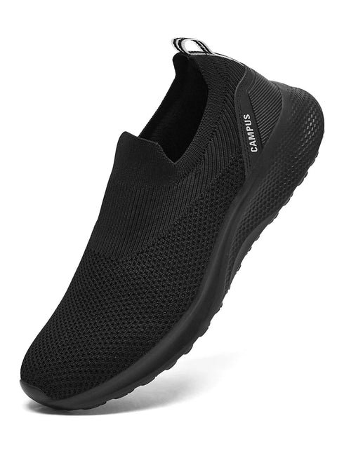 SILTO Black Men's Walking Shoes
