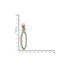 Rose Gold plated Green AD studded handcrafted Dangler Earring for Women and Girls