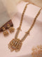 GoldPlated AD Embellished Temple Ram Darbaar Jewellery Set