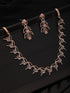 Rose GoldPlated White AD Studded Jewellery Set