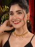 GoldPlated Red & Green AD Studded Jewellery Set