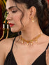 GoldPlated Red & Green AD Studded Jewellery Set