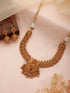 Gold plated Goddess Lakshmi Filigree Temple Jewellry Set
