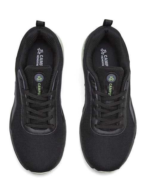 SKEDO Black Men's Running Shoes