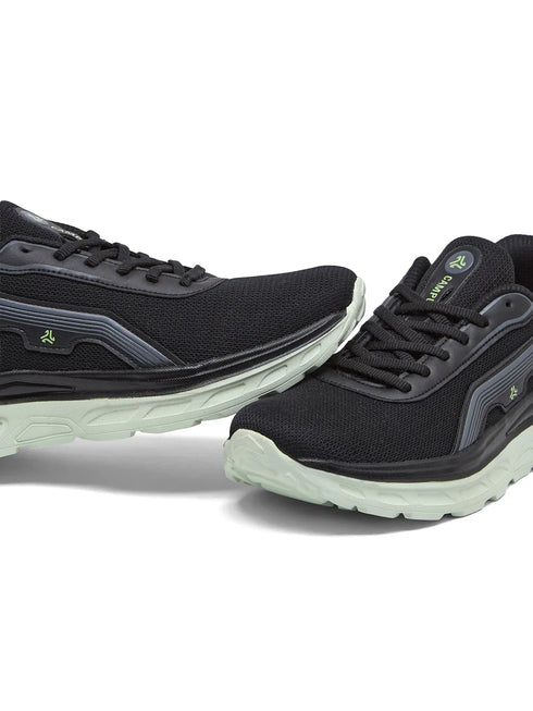 SKEDO Black Men's Running Shoes