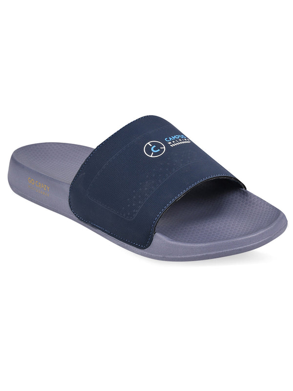 SL-408 Navy Men's Slides
