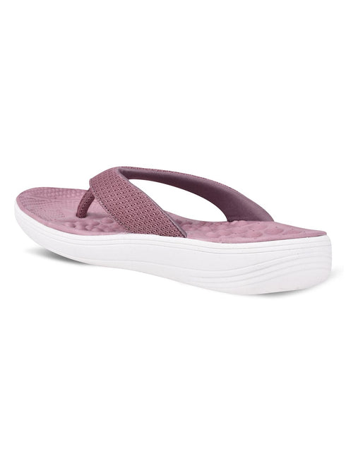 SL-411L-A Mauve Women's Flip Flops