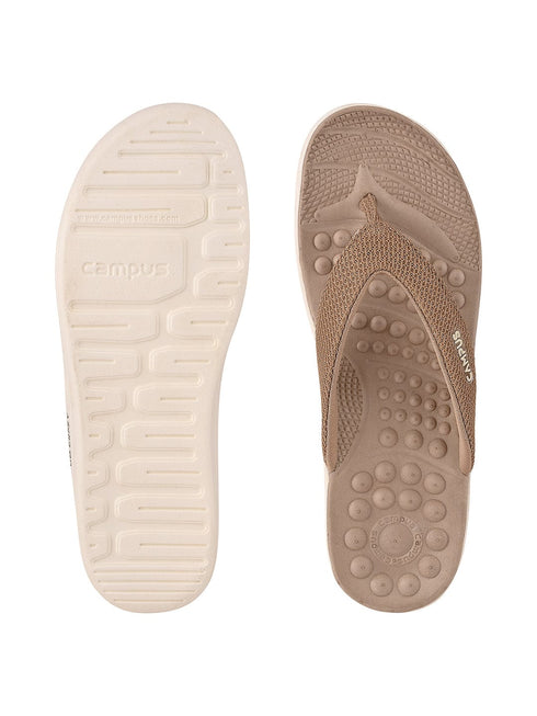 SL-411L Beige Women's Flip Flops