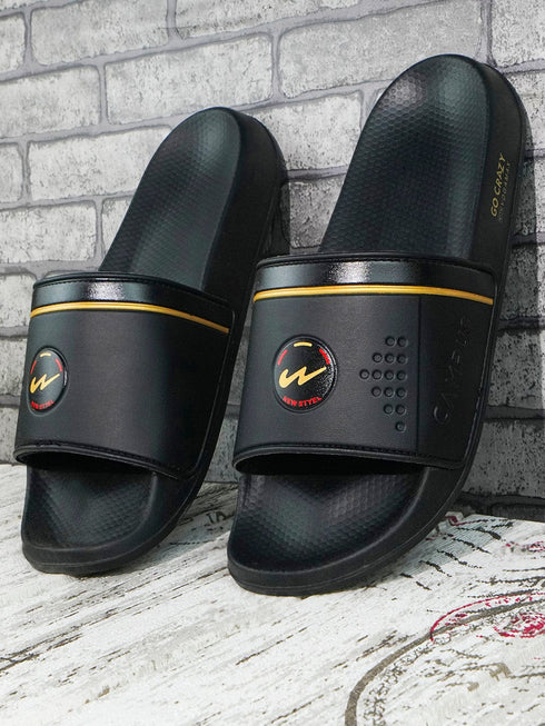 SL-431 Black Men's Slides