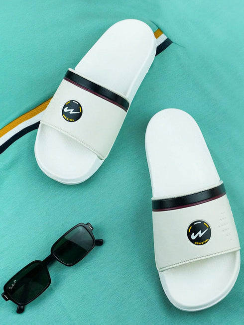 SL-431 White Men's Slides