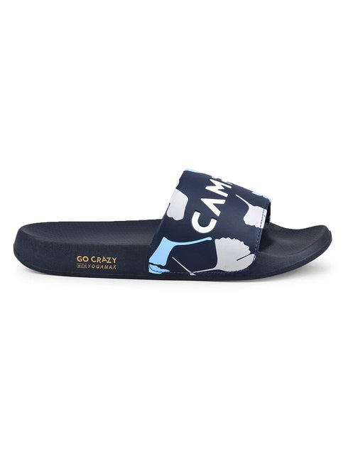 SL-433 Blue Men's Slides