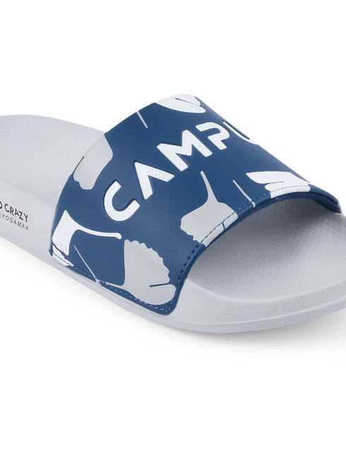 SL-433 A Blue Men's Slides