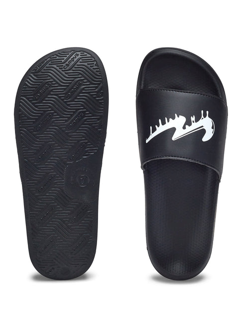 SL-443A Black Men's Slides