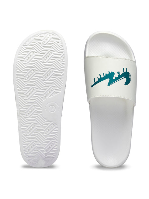 SL-443 White Men's Slides