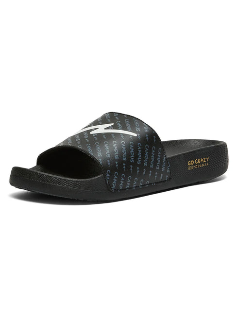 SL-444 Black Men's Slides