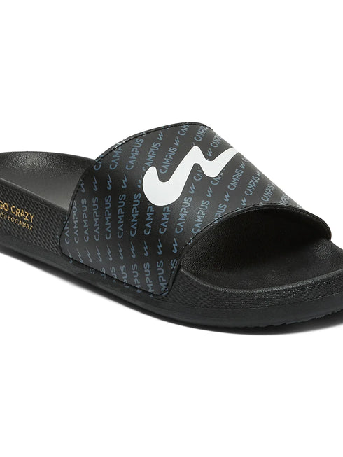 SL-444 Black Men's Slides