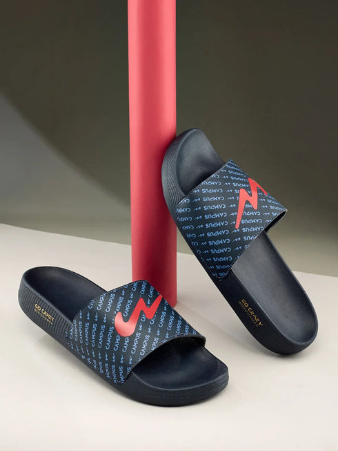 SL-444 Navy Men's Slides