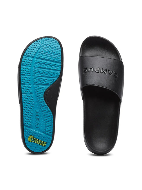 SL-457 Black Men's Slides