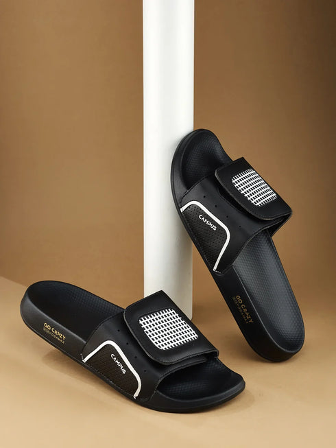 SL-461 Black Men's Slides