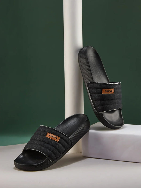 SL-473 Black Men's Slides