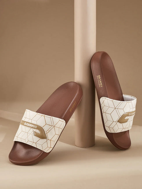 SL-477 White Men's Slides