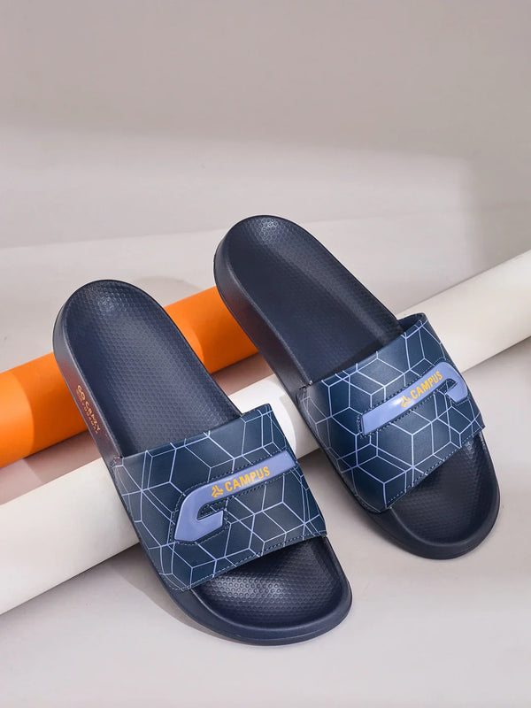 SL-477 Navy Men's Slides