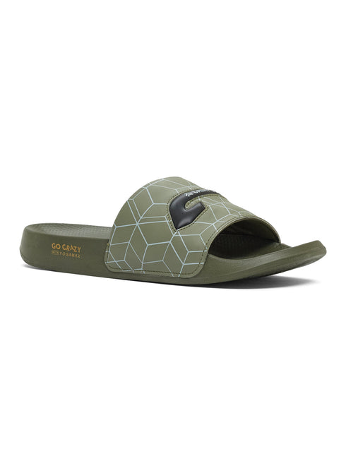 SL-477 Olive Men's Slides