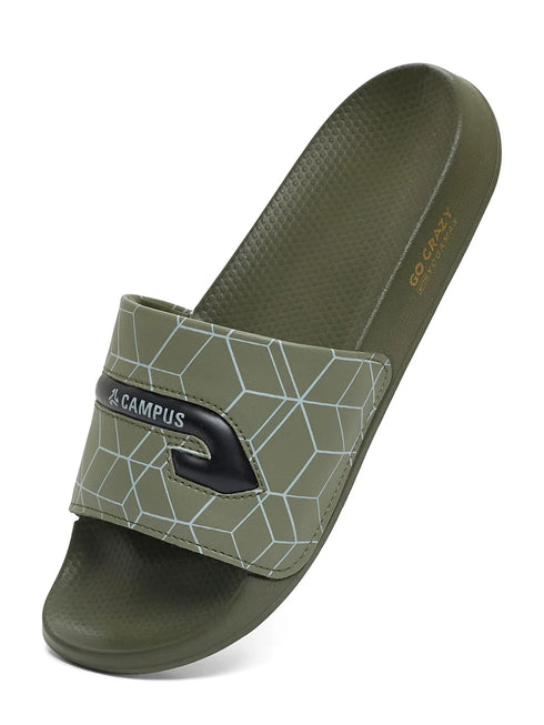 SL-477 Olive Men's Slides