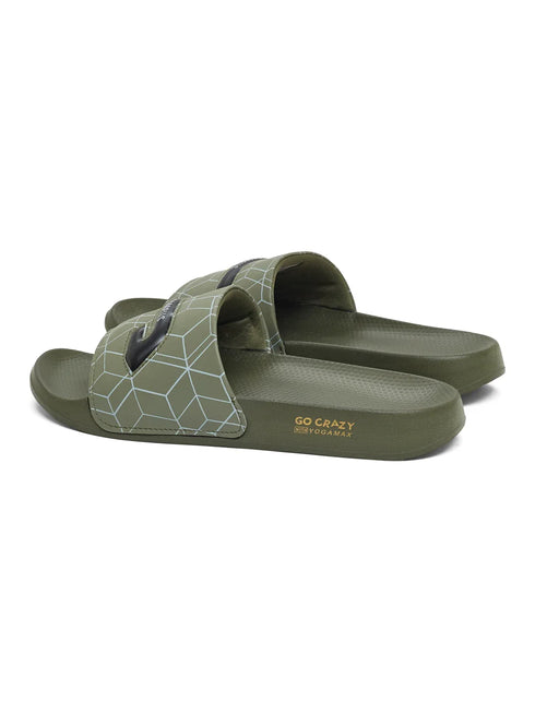 SL-477 Olive Men's Slides
