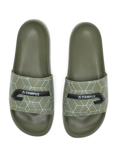 SL-477 Olive Men's Slides