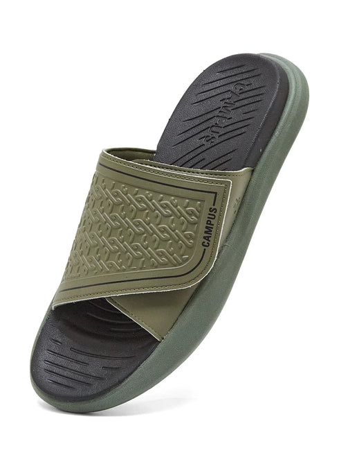 SL-481 Olive Men's Slides