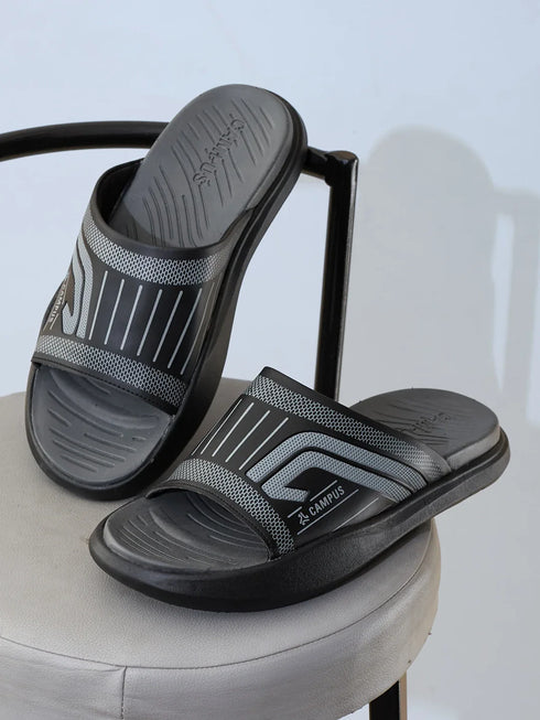 SL-482 Black Men's Slides