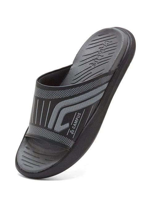 SL-482 Black Men's Slides