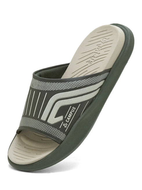 SL-482 Olive Men's Slides