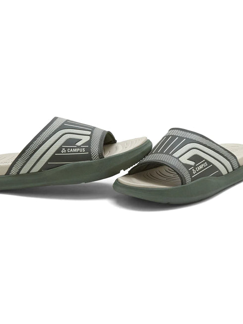 SL-482 Olive Men's Slides