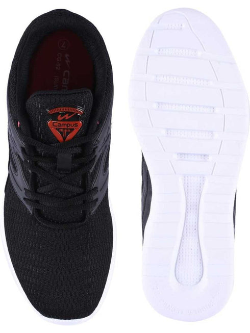 SLIDO Black Men's Running Shoes