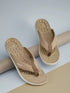 SL-418LA Beige Women's Flip Flops