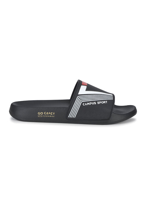 SL-439 Black Men's Slippers