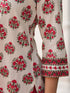 Women Ethnic Motifs Printed Round Neck Thread Work Kurta