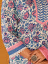 Women Floral Printed Cotton Straight Kurta with Trousers & Dupatta