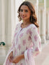 Women Floral Printed Cotton Kurta with Trousers & Dupatta