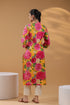 Women Floral Printed Handloom Kurta