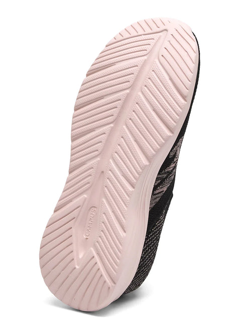 SNUTO Black Women's Walking Shoes