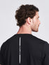 Men's Black Solid Round Neck T-Shirt