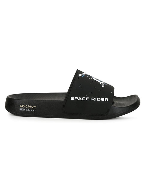 SPACE RIDER-SL Black Men's Slides