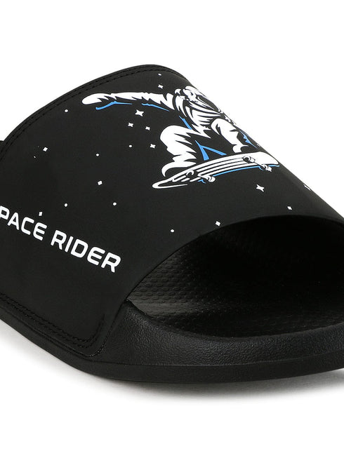 SPACE RIDER-SL Black Men's Slides