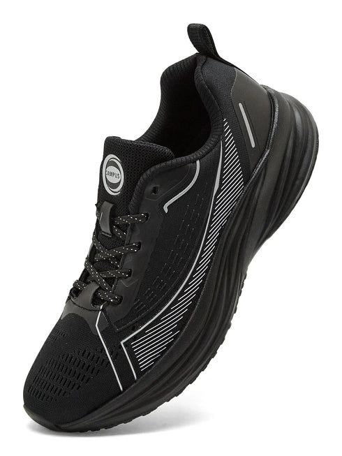SPINE Black Men's Running Shoes