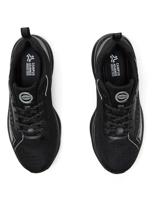 SPINE Black Men's Running Shoes