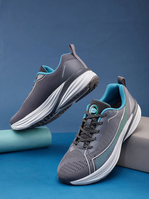 SPINE Grey Men's Running Shoes
